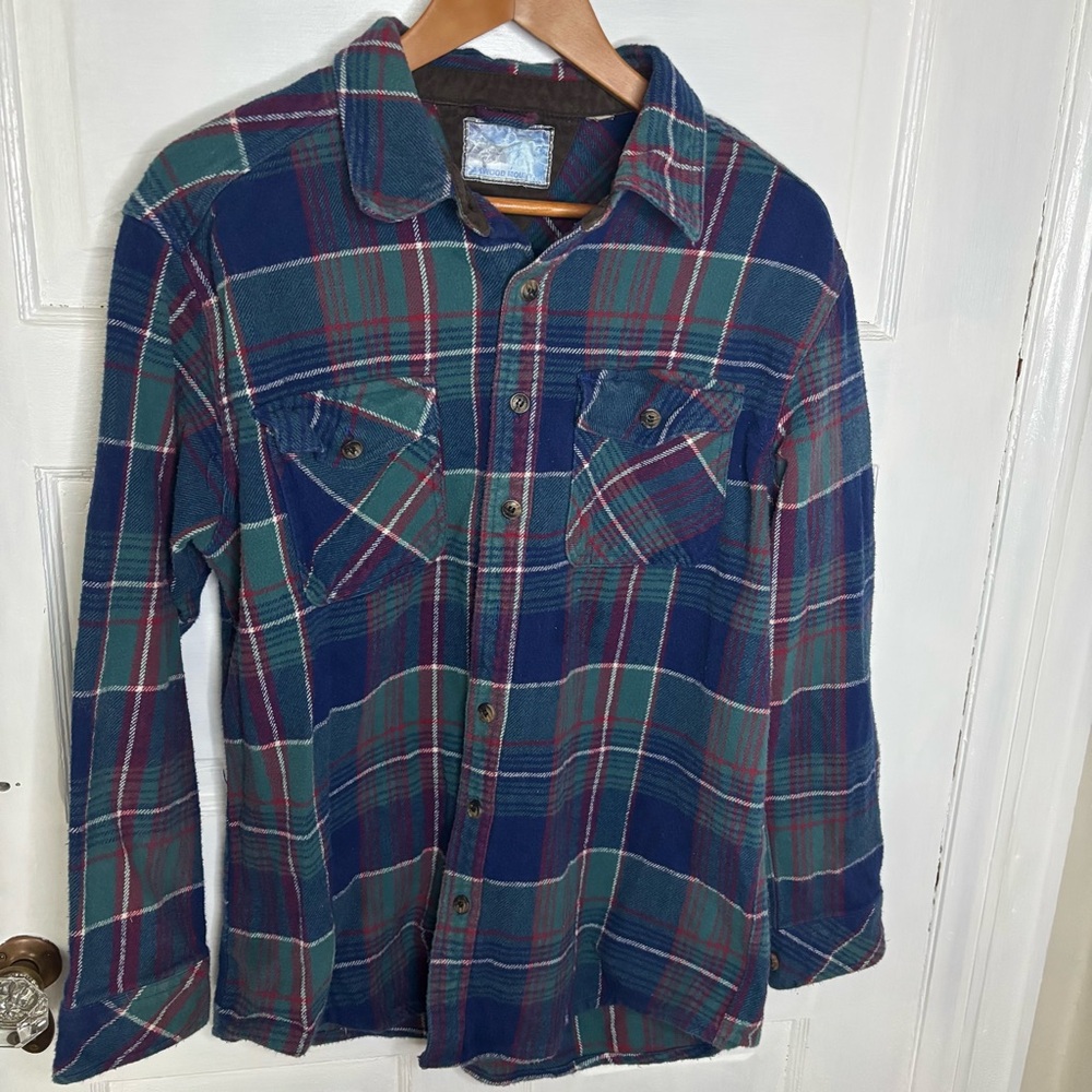 Oakwood Mountain Classic Plaid Button Down Shirt for Men